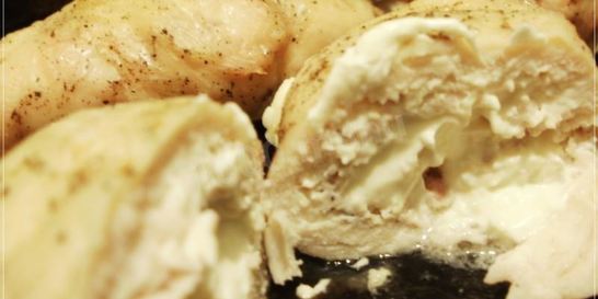 Куриные рулетики с фетой и балыком