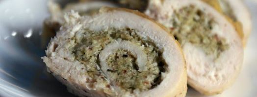 куриные рулетики с миндально-мятной начинкой. Шаг 11