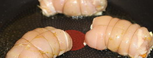 куриные рулетики с начинкой. Шаг 6