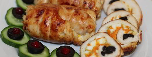 куриные рулетики с начинкой. Шаг 7