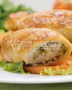 Куриные рулетики с сыром и зеленью