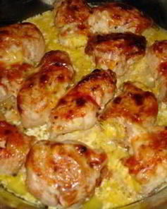 Куриные рулетики с сыром