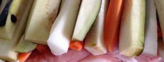 мясной рулет с овощами. Шаг 2