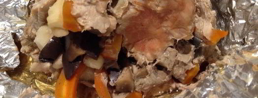 мясной рулет с овощами. Шаг 5