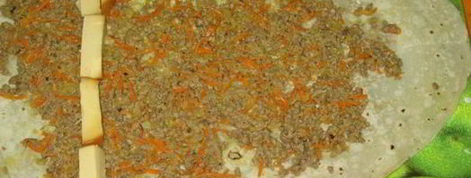 мясной рулет в лаваше. Шаг 4