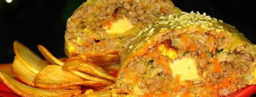 мясной рулет в лаваше. Шаг 6