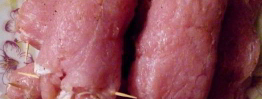 мясные рулетики с сыром и чесноком. Шаг 6