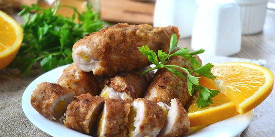 Мясные рулетики с сюрпризом