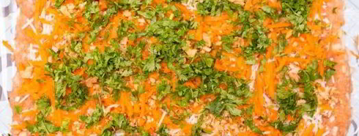 паровой куриный рулет с яблоком, орехами и пармезаном. Шаг 5