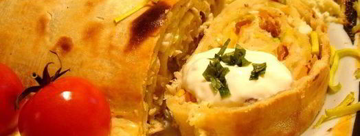 паста-рулет с курицей и беконом для защитников отечества. Шаг 6