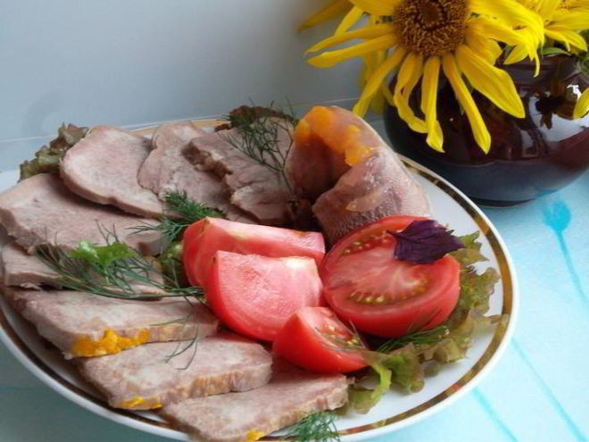 Рецепт рулета из говяжьего языка