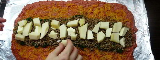 рулет из куриного фарша. Шаг 4