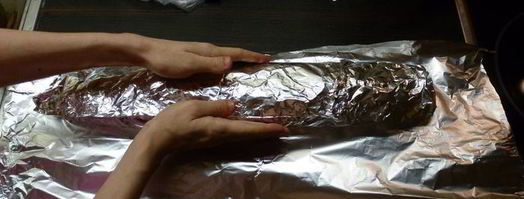 рулет из куриного фарша. Шаг 5