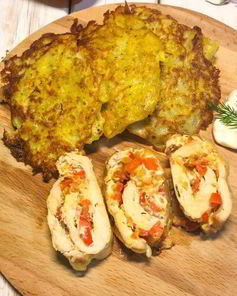 Рулет из куриных грудок