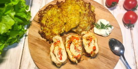 Рулет из куриных грудок