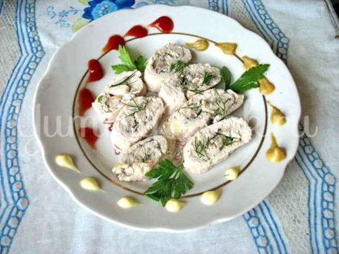 Рецепт рулета из курицы