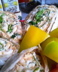 Рулет из лаваша с рыбой