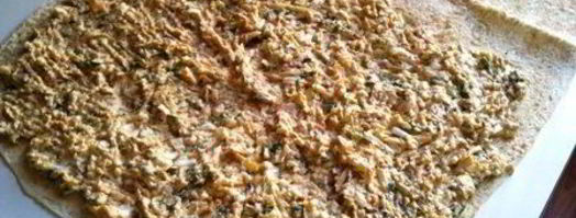 рулет из лаваша с рыбой. Шаг 7