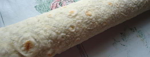 рулет из лаваша с семгой. Шаг 7