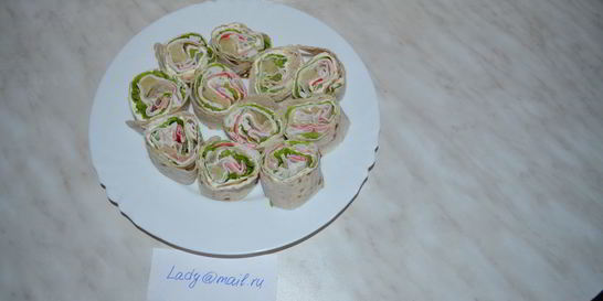 Рулет из лаваша