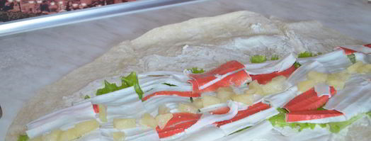 рулет из лаваша. Шаг 5