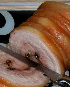 Рулет из пузанины в духовке