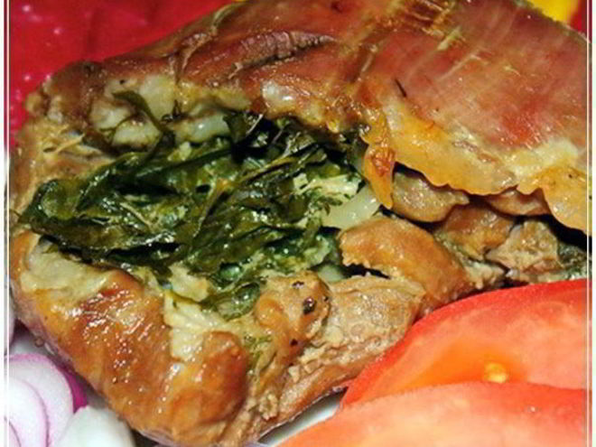 Рецепт рулета из свекольной ботвы