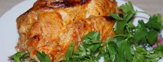 рулет из свинины с морковью и грибами. Шаг 10