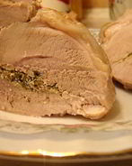 Рулет из свинины с укропом