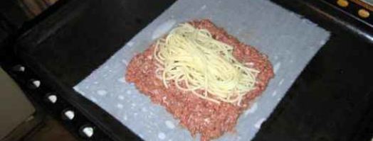 рулет мясной с макаронами. Шаг 19