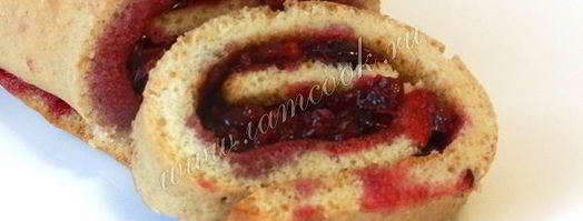 рулет с брусникой. Шаг 12