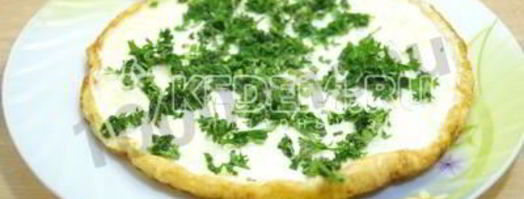 рулет с сыром и зеленью. Шаг 5