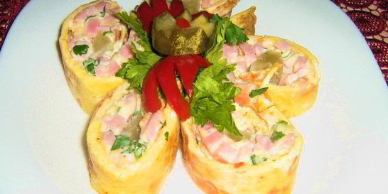 Рулет с ветчиной