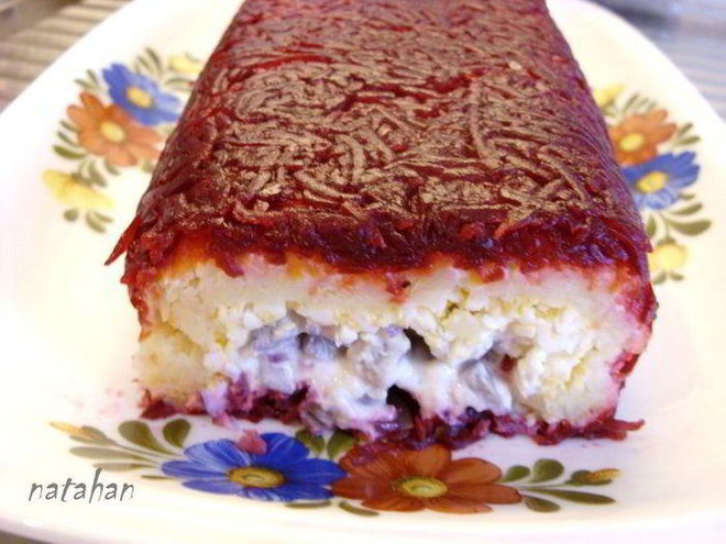 Рецепт рулета селедка в шубе