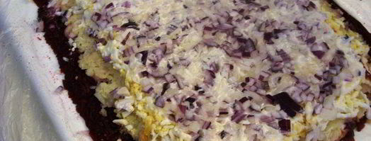 рулет селедка в шубе. Шаг 10