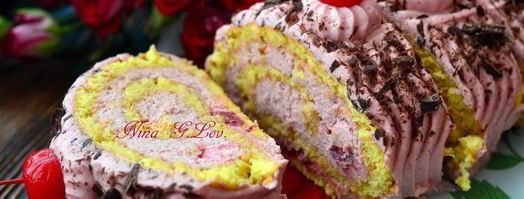 рулет вишня в белом шоколаде. Шаг 17