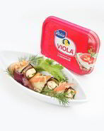 Рулетики из баклажанов с сырно-ореховой начинкой