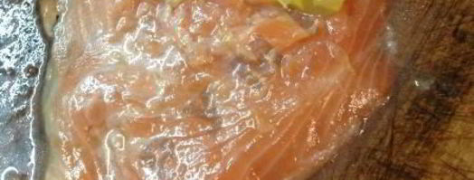 рулетики из форели с апельсинами. Шаг 8