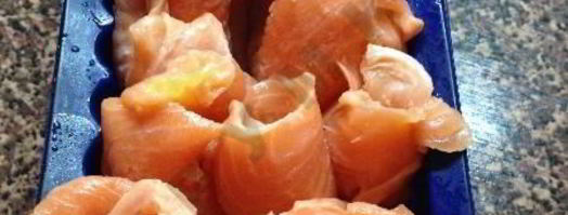 рулетики из форели с апельсинами. Шаг 10