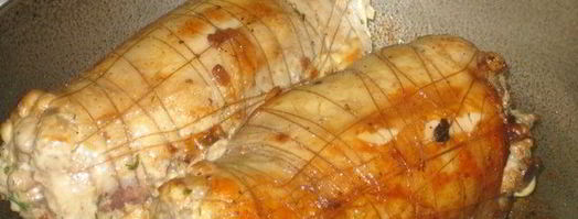 рулетики из кролика с потрошками и грецкими орехами. Шаг 4