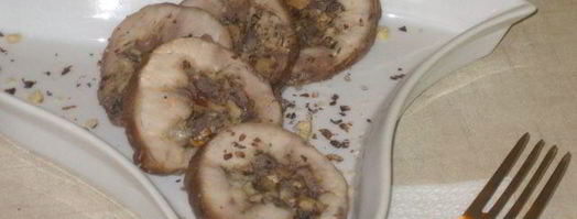 рулетики из кролика с потрошками и грецкими орехами. Шаг 6