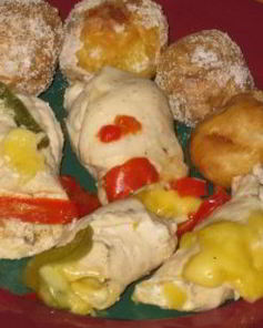 Рулетики из куриной грудки