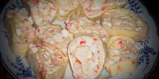 Рулетики с мягким сыром