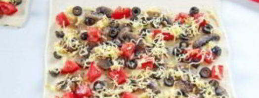 рулетики с томатами и грибами. Шаг 6