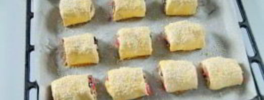 рулетики с томатами и грибами. Шаг 7