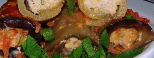 рулеты из баклажан и курицы. Шаг 6