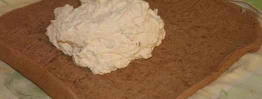 шоколадный рулет фантазия. Шаг 13