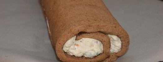 шоколадный рулет фантазия. Шаг 16