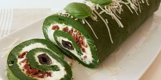Шпинатный рулет