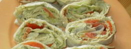 вегетарианские рулеты из лаваша. Шаг 4